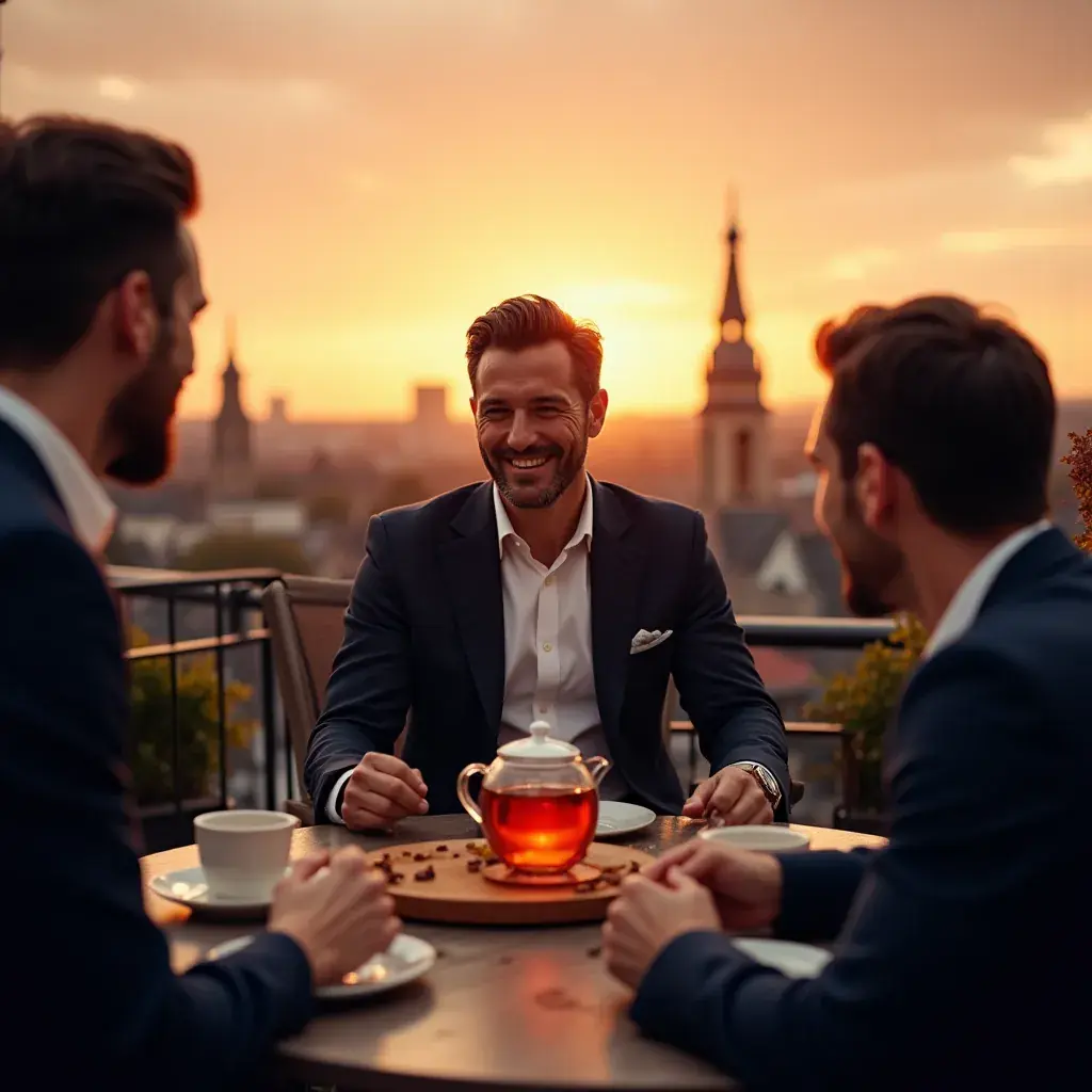 Tasse de thé belge infusée avec des herbes naturelles pour la santé sexuelle.